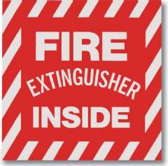 Fire Extinguisher Inside Decal